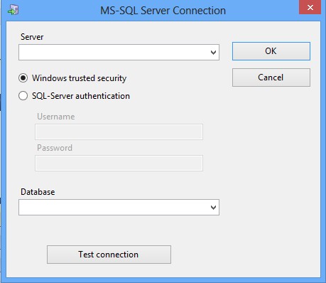 KS CRM 2013 connection sql