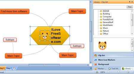 Mind Maple Lite new mind map