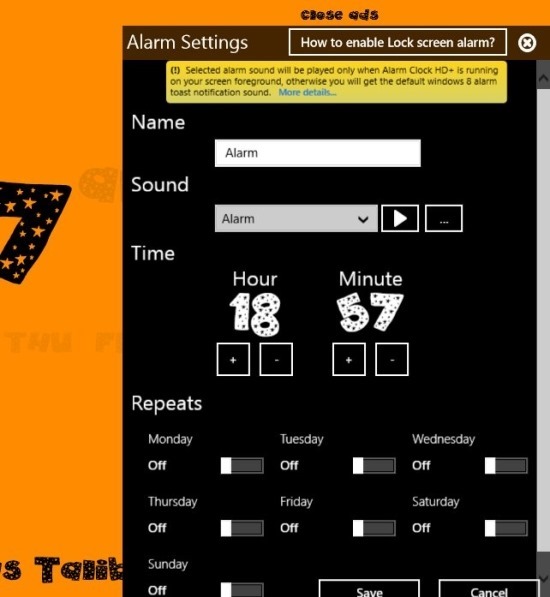 free alarm clock hd  for windows 8