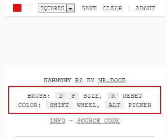 harmony brush size