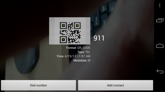 qr code scanned