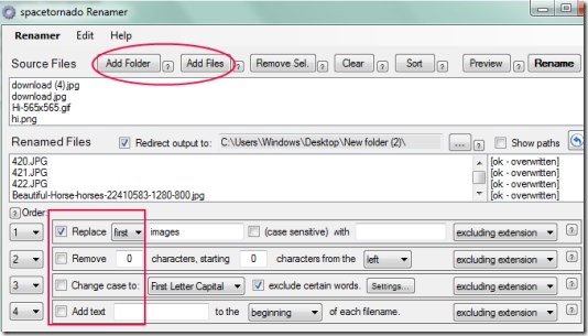 spacetornado Renamer 01 batch rename files