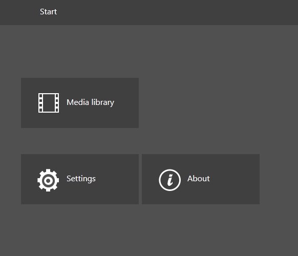 BitGriff Advanced Media Player start menu