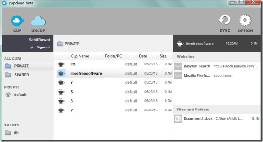 Cupcloud 01 save your documents
