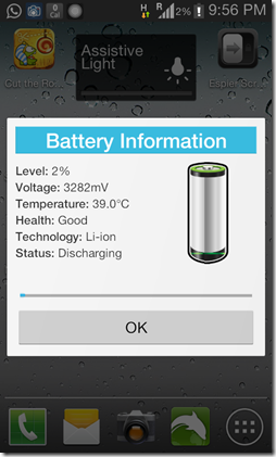 Hider Plus battery meter