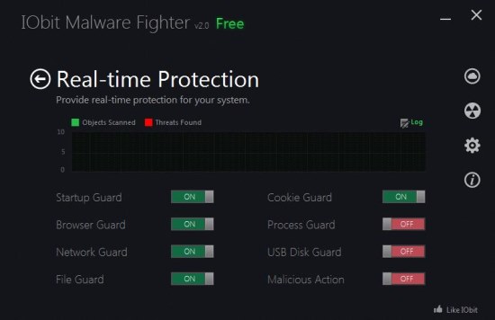 Iobit Malware Fighter 2 real time protection