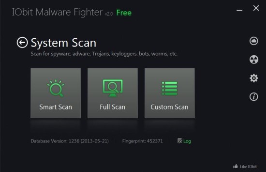 Iobit Malware Fighter 2 scan