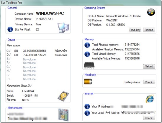 Sys Toolbox Pro 01 system information program