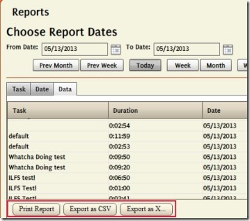 Whatcha Doing 04 time tracking application