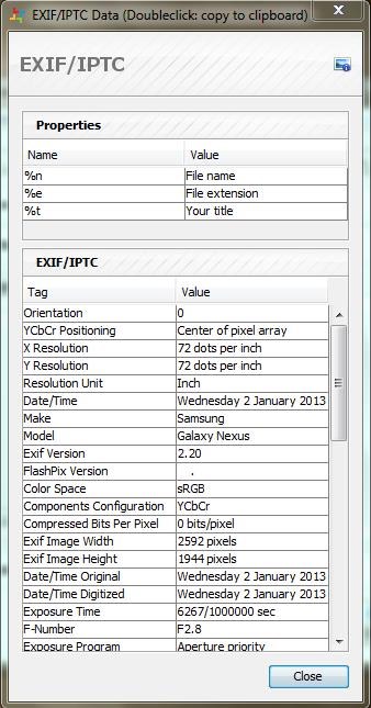 bordermaker exif