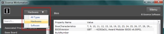 winformation component types