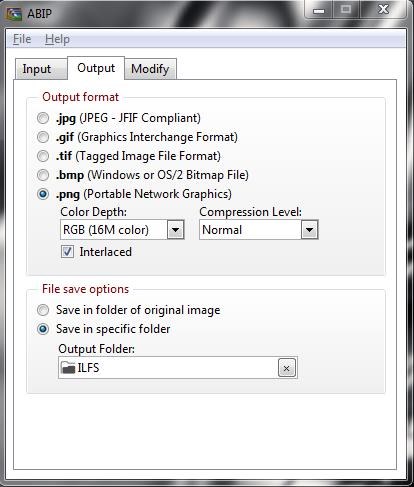 Acute Batch Image Processor output