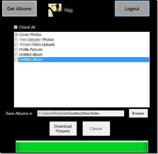 FB Album Downloader 01 download Facebook albums to your PC