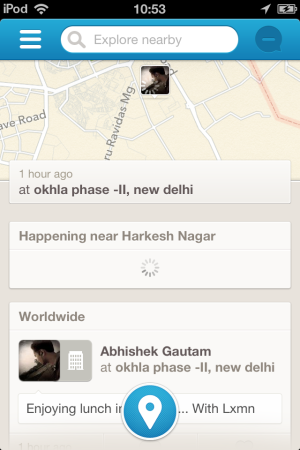 Foursquare 6.2.2-your check-in -New Foursqaure