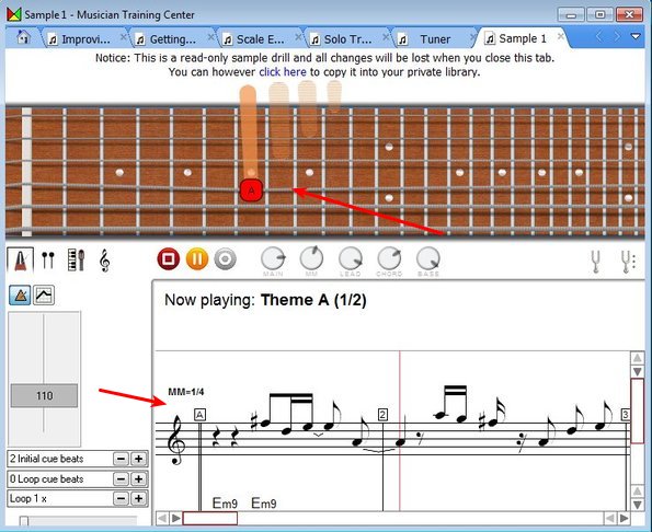 Musician Training Center scale explorer