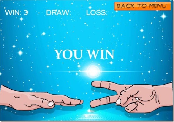 rockpaperscissorsyou win