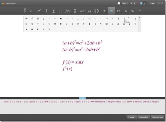 Daum Equation Editor 1