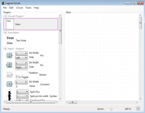 Logical Circuit default window