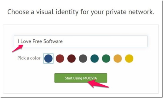 MOOVIA set private network