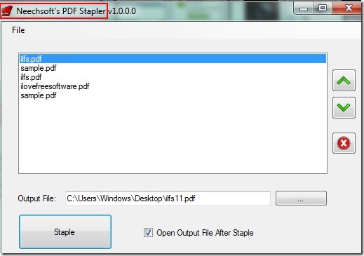 PDF Stapler 01 merge pdf files free