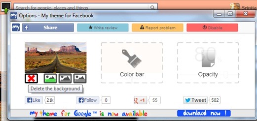 facebook theme 