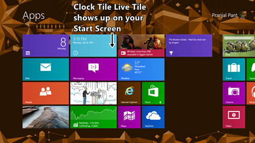 live tile