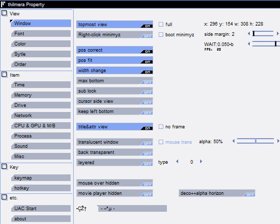 thilmera7 settings