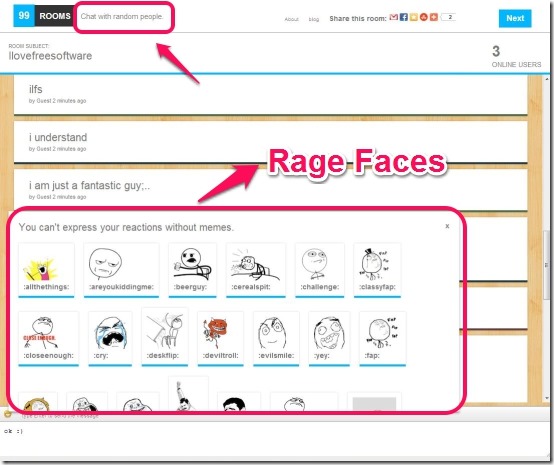 99Rooms rage faces