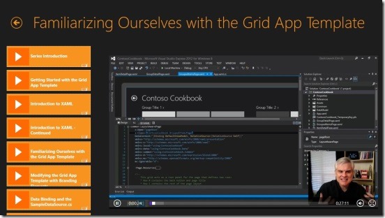 AppDev Traning Videos-tutorial screen