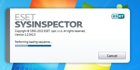 ESET SysInspector scan working