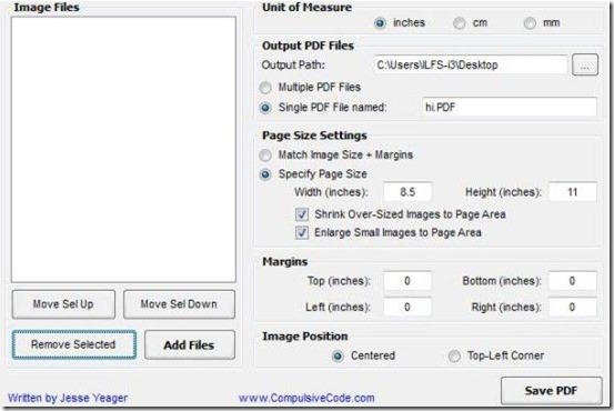 JPEG to PDF converter