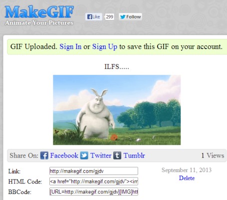 MakeGIF Video Capture- upload and share gif animation online