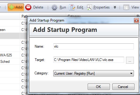 Monitor Wstart- add a new program to startup list