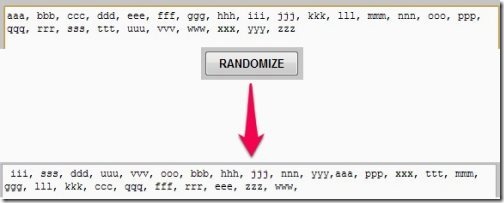 Randomize CSV