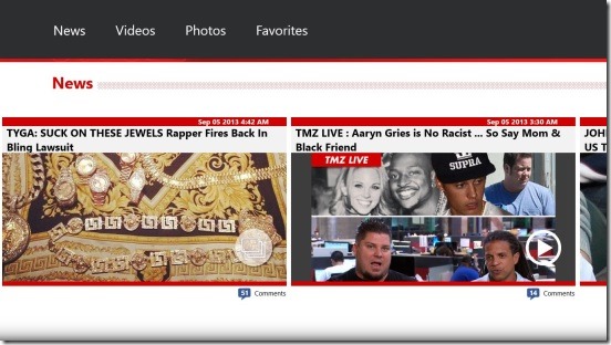 TMZ - categories