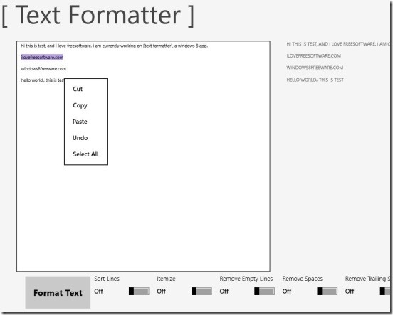 [Text Formatter] changing case