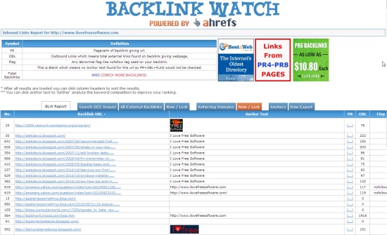 Backlink Watch