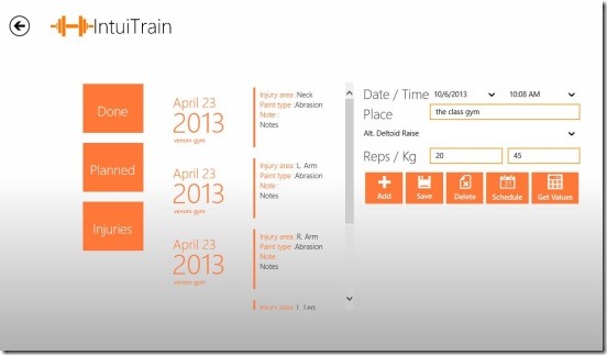 IntuiTrain - injuries