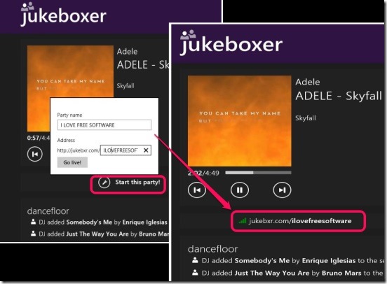 Jukeboxer - creating playlist url