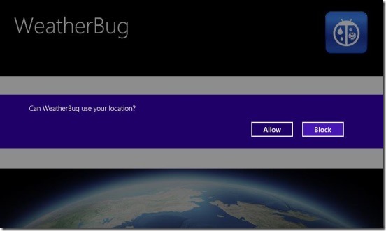 WeatherBug - permission