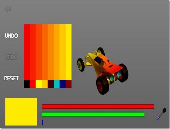 3D Car Race - car paint