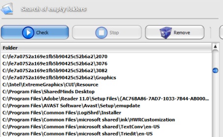 Anvide Disk Cleaner- search and remove empty folders