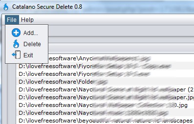 Catalano Secure Delete- add files to delete