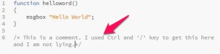 Free HTML code editor - Brackets - Comments