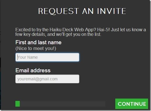 Haiku Deck-haiku deck-request invite