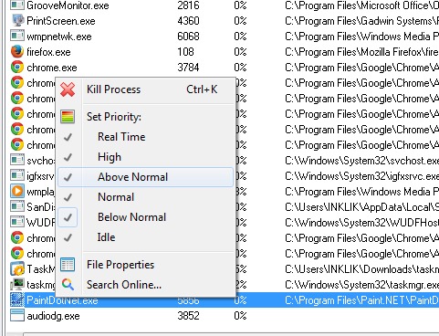 SterJo Task Manager- manage processes