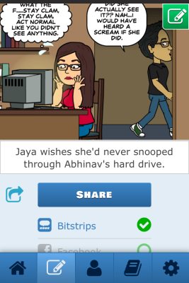 bitstrips comic page