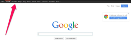 Get back the black bar - Google with bar