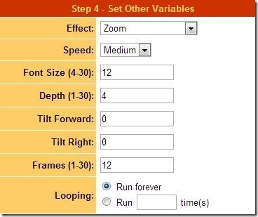 3dTextMaker Step 4