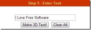 3dTextMaker Step 5